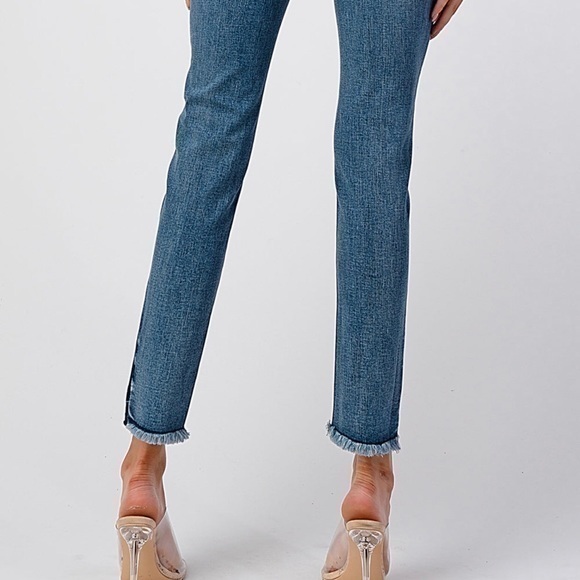 NWT Grace Jeans Classic 2 Tones Washu Mid Rise Skinny Jean - Picture 4 of 13